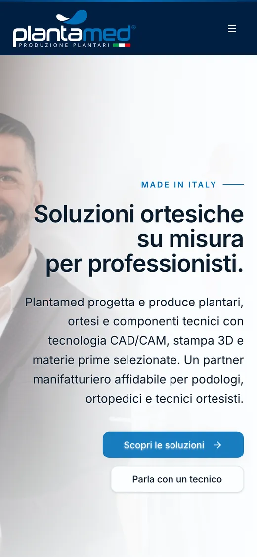 Home di Plantamed su smartphone