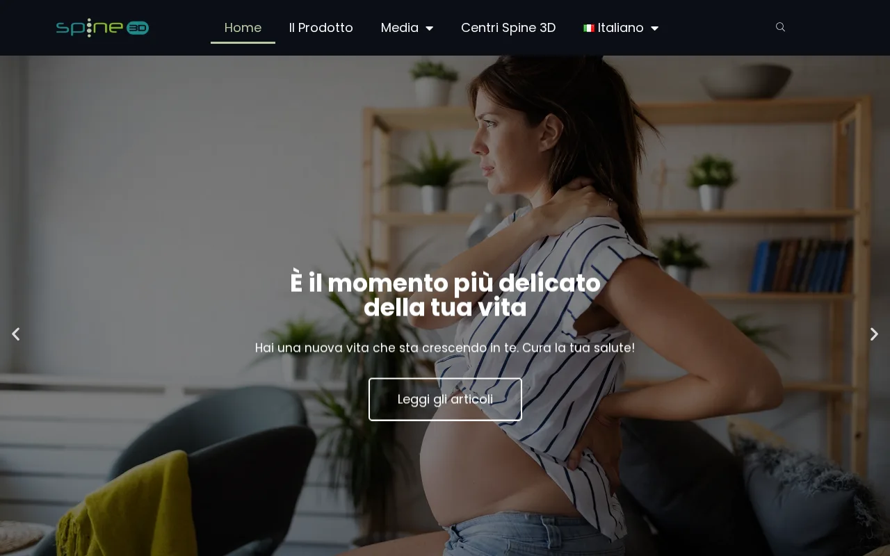 Home di Spine 3D: «È il momento più delicato della tua vita»